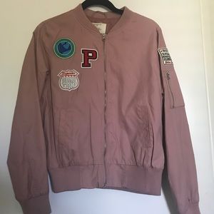 Dusty Pink/Mauve Bomber Jacket