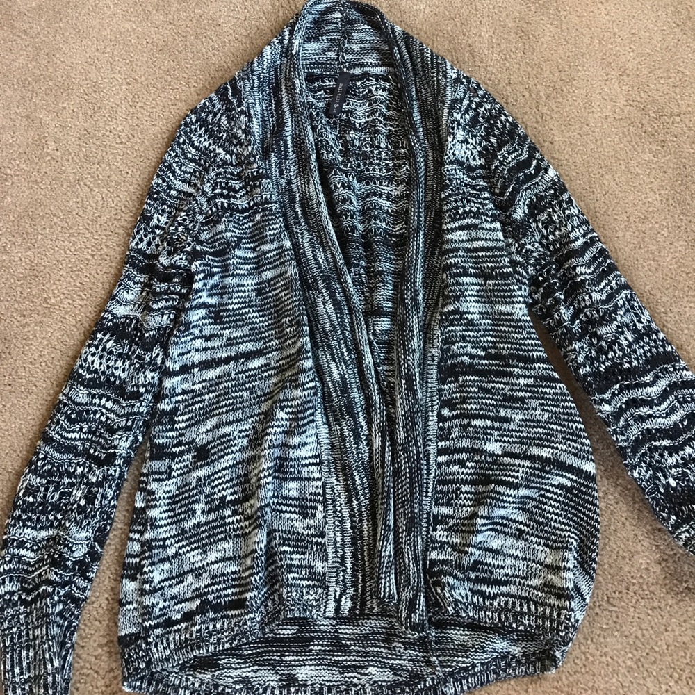 Black and white cardigan