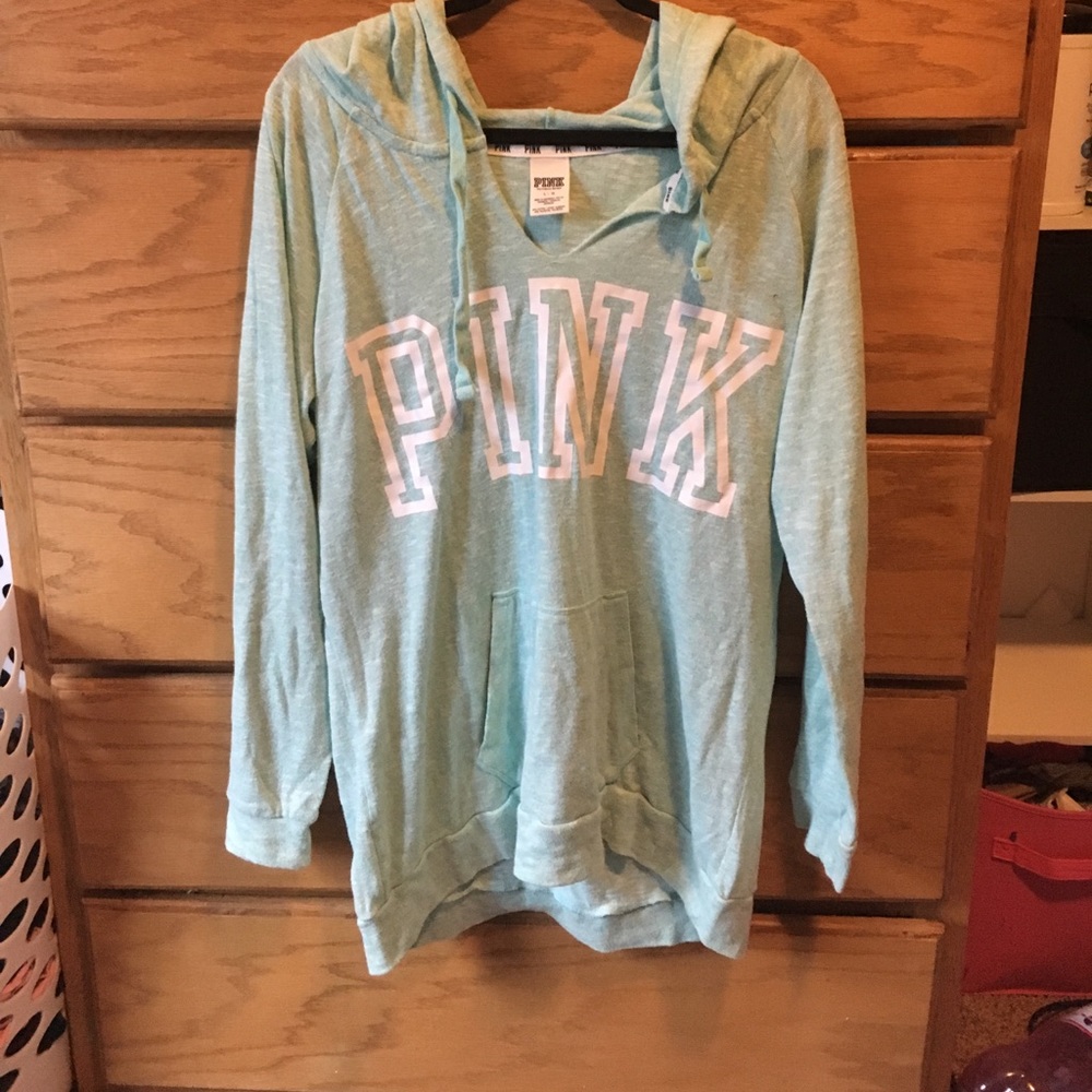 Light blue Victoria's Secret PINK sweatshirt