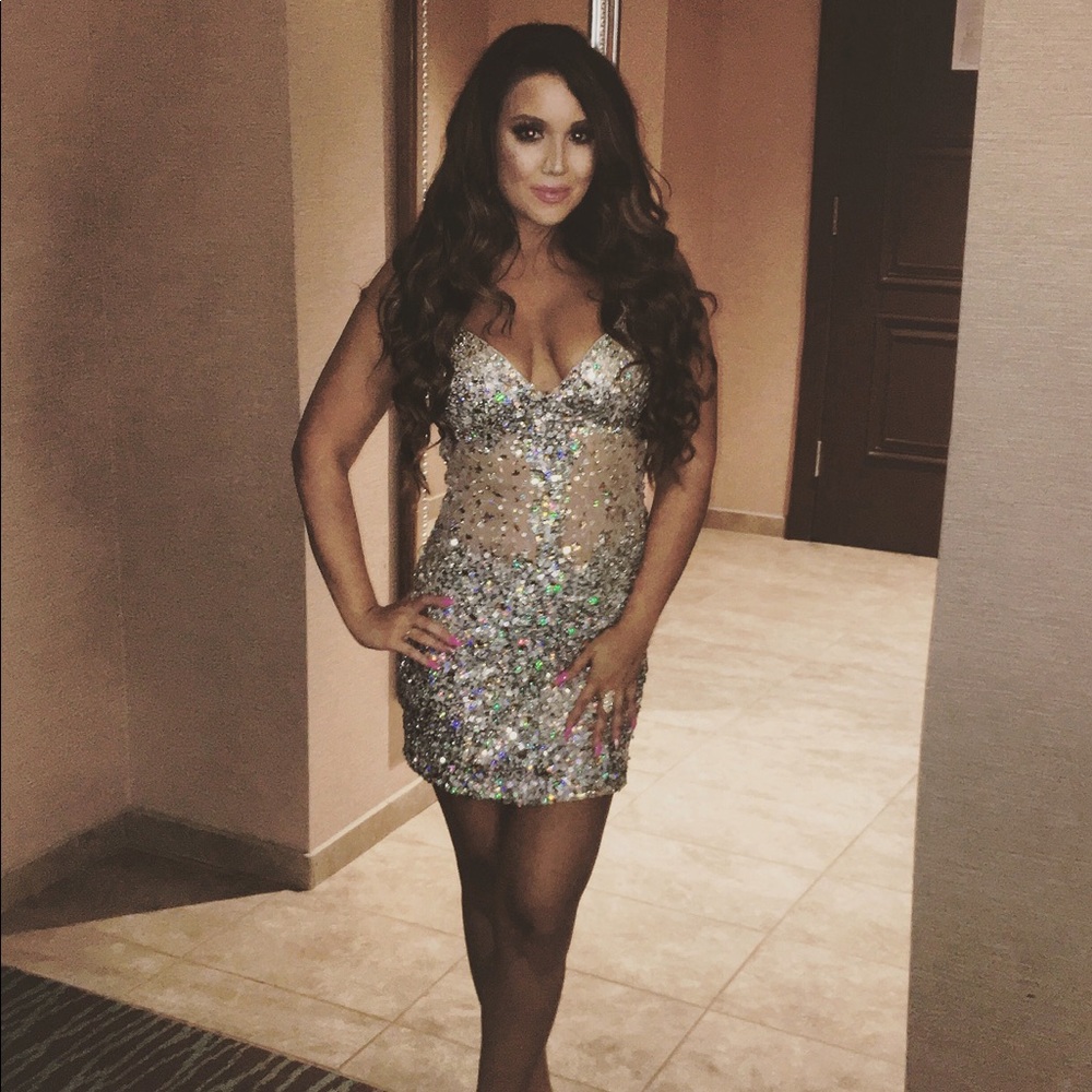 Hot miami styles sequin dress !