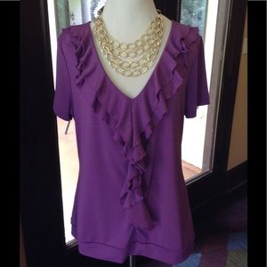 Purple casual top