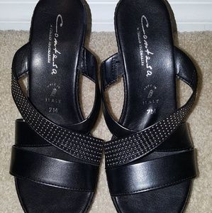 New, never worn Contesa wedges