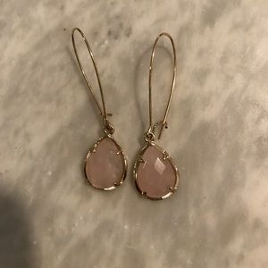 Kendra Scott Rose Quartz Dee Earrings