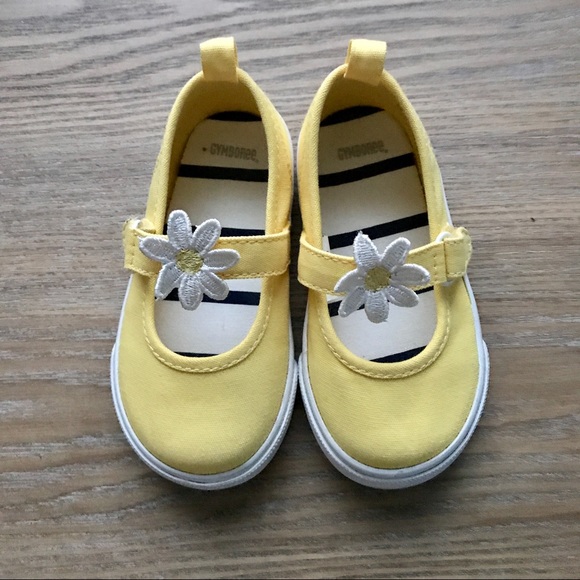 yellow daisy shoes