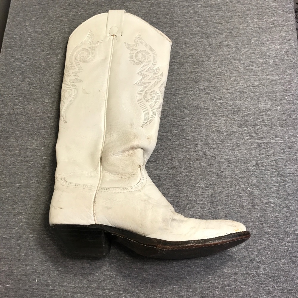 White cowboy boots