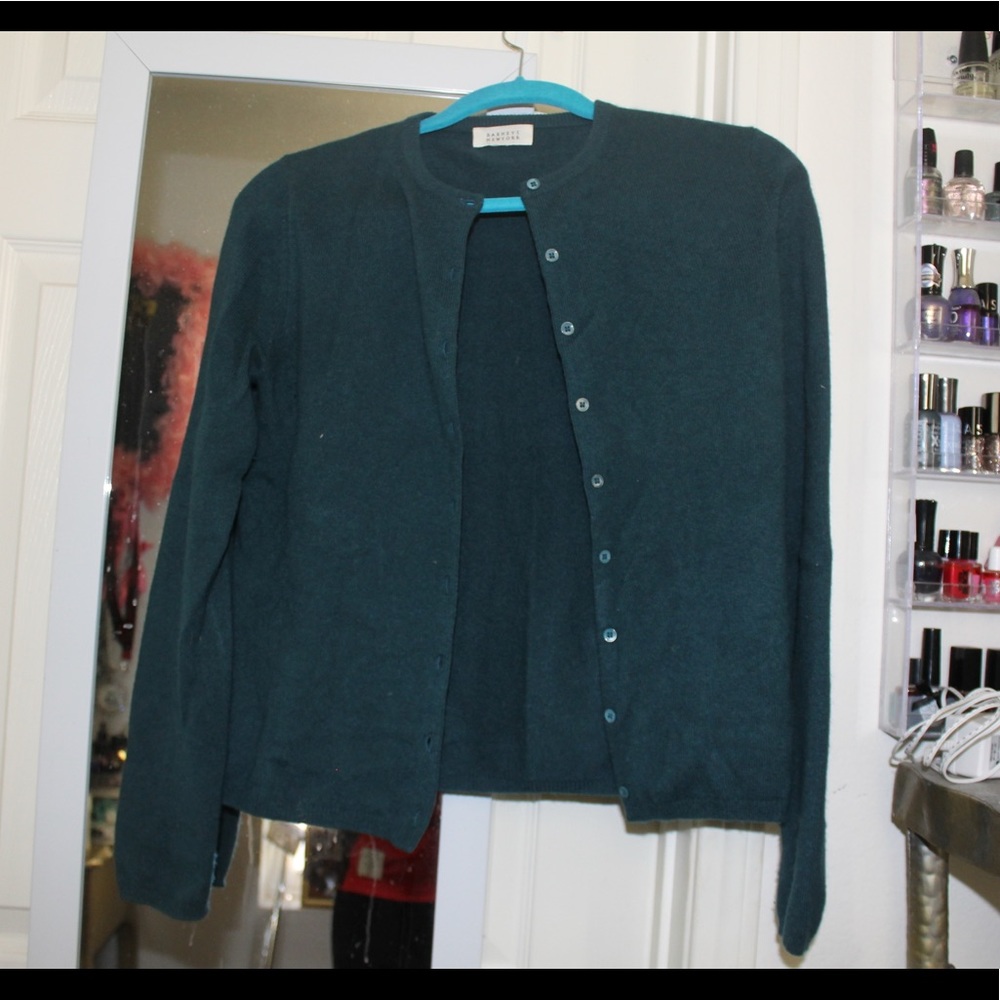 Barney's Dark Teal Cardigan