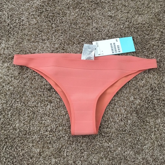 Coral Bathing Suit Bottoms - Picture 1 of 2