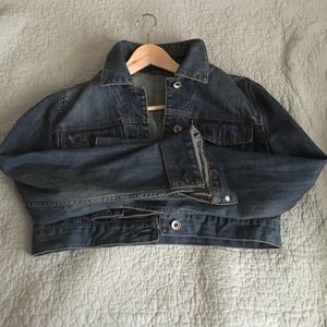 Crop top jean jacket