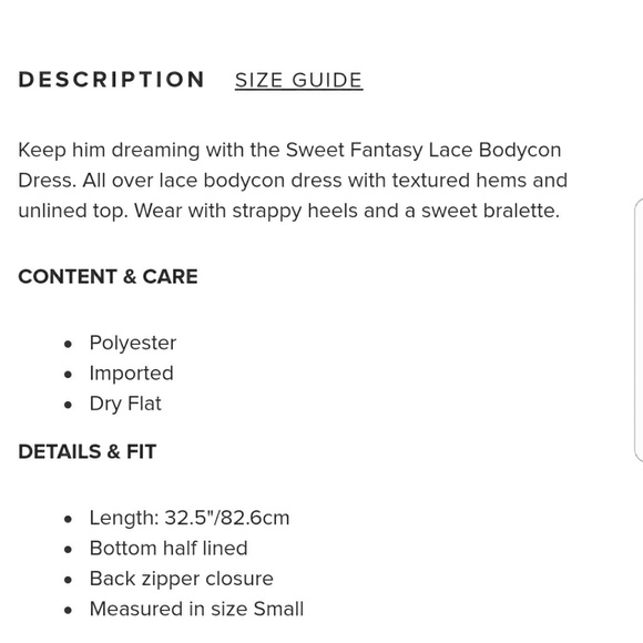 Tobi Sweet Fantasy Lace Bodycon Dress Large - Picture 5 of 5