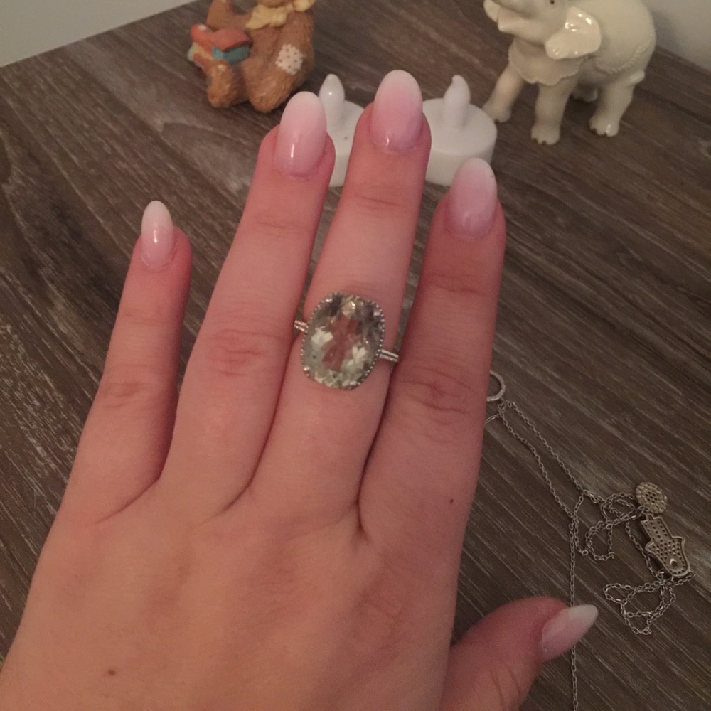 3 caret green amethyst