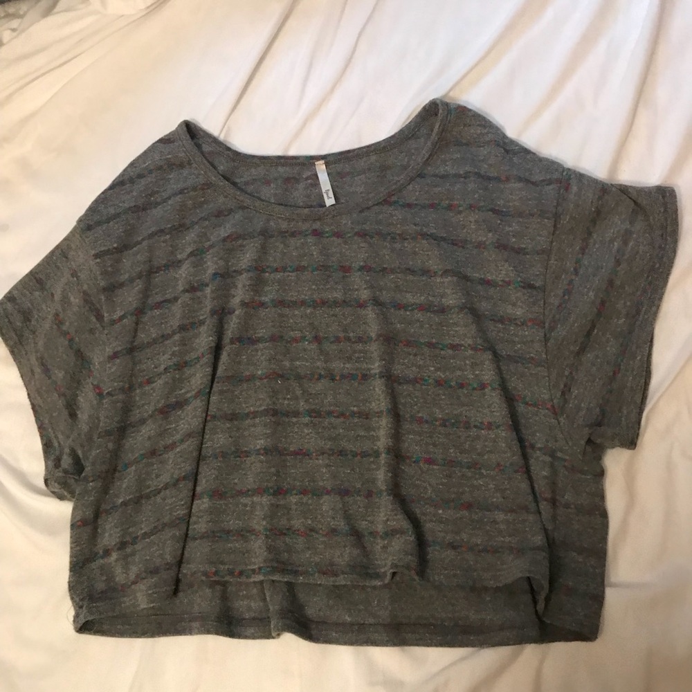Striped Poncho Sleeved Shirt