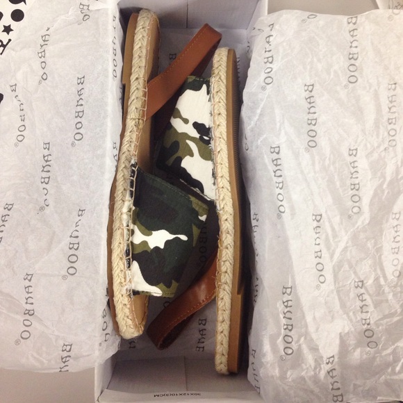 Bamboo Shore-02S Camo Slingback Espadrilles - Picture 7 of 7