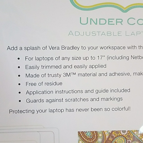 Vera Bradley laptop skin - Picture 3 of 3