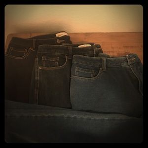 Three pairs Coldwater Creek Denim Pants