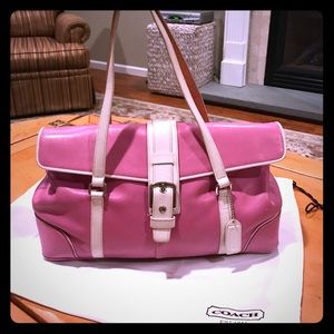 💯% Authentic RARE Coach Leather Satchel Bag!