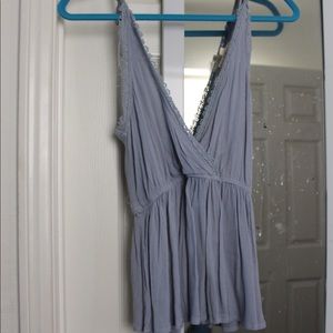 Pacsun Light Blue Flowy Tank