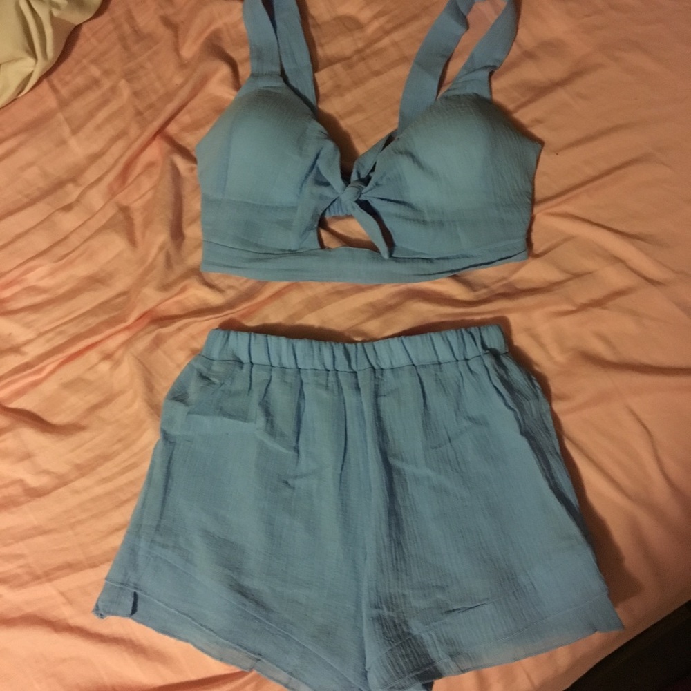 Crop top and shorts set