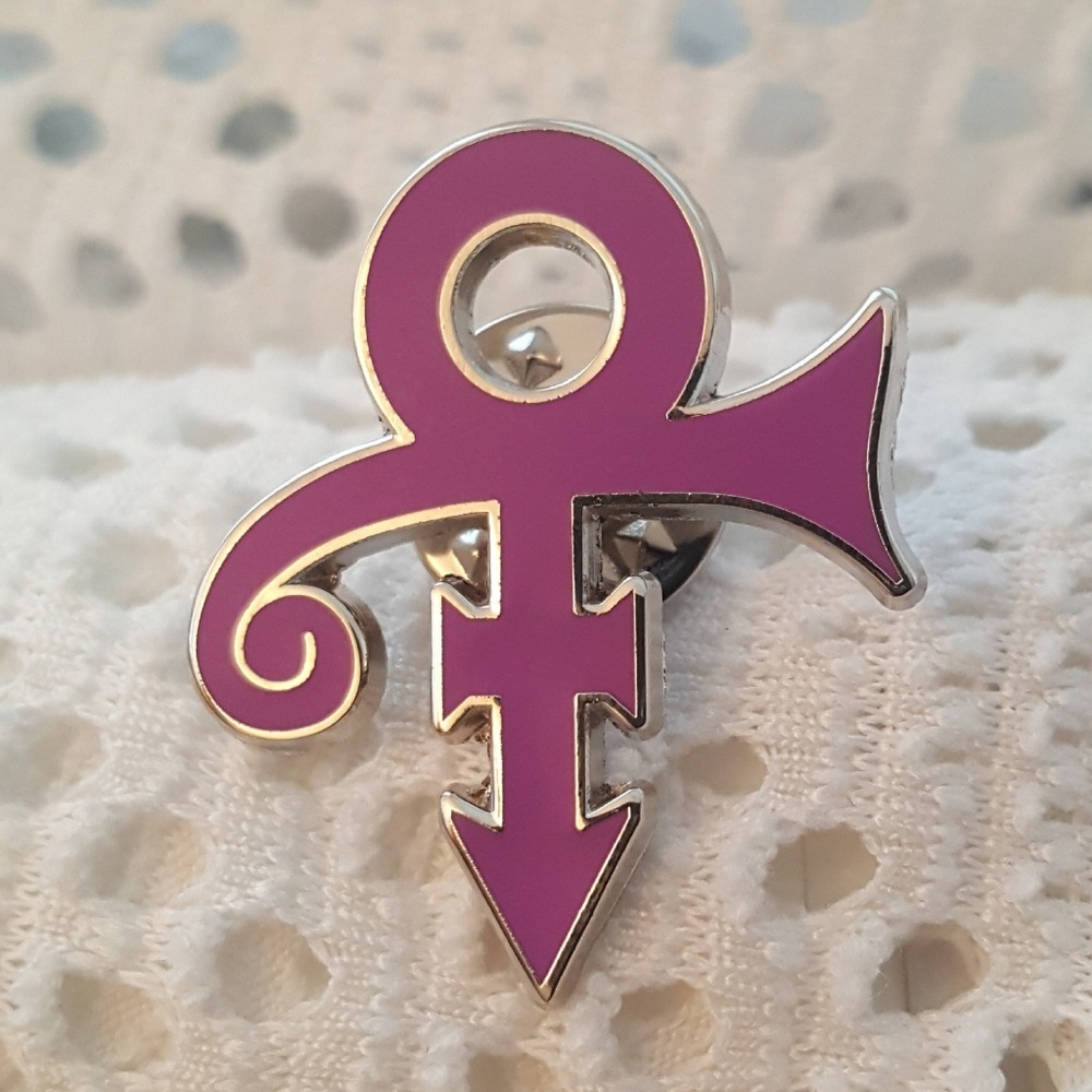 Prince Rogers Lapel Pin Purple