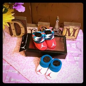 NIB Nike Air Jordan newborn infant booties