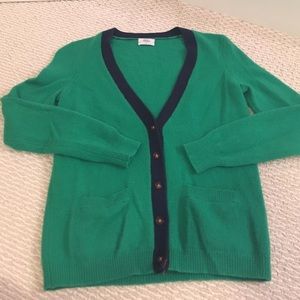 Green and Navy Madewell Sweater