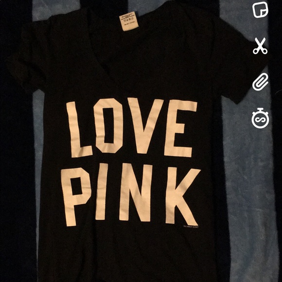 XS VICTORIA SECRET PINK LOVE PINK 86 SHIRT - Picture 1 of 4