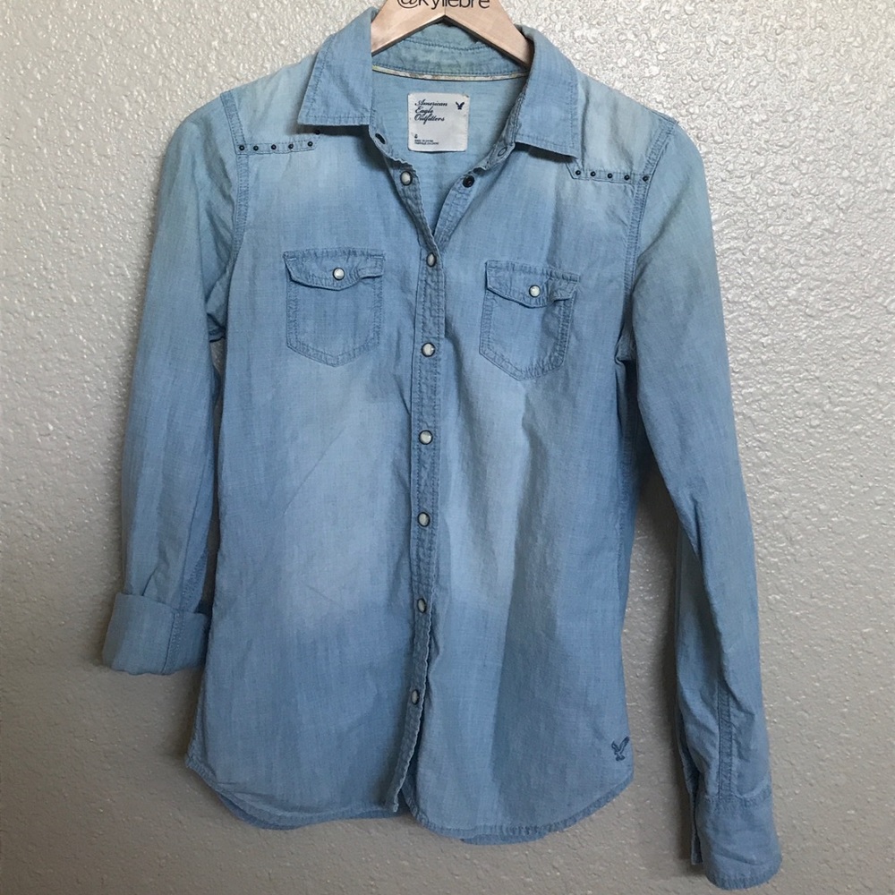 Denim button up