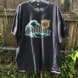 Vintage Sublime Sun Wave T Shirt