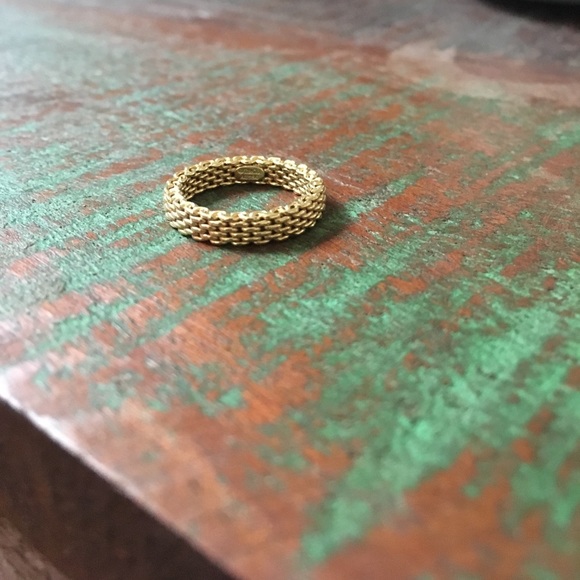 Tiffany & Co. Jewelry - Tiffany & Co. 18K Somerset Narrow Ring