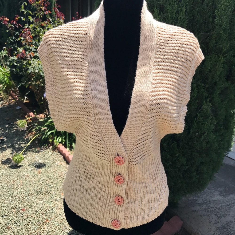 Moth dolman sleeve sweater with wood buttons