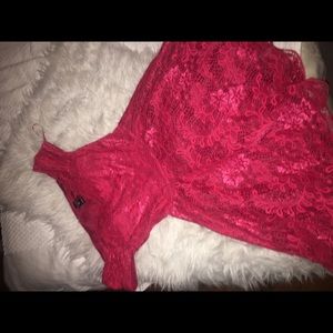 Short Red Lace Dress