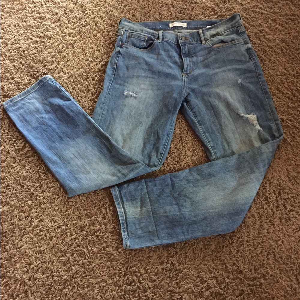 Banana Republic Straight Distressed Jeans