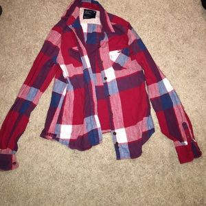 Red white and blue flannel