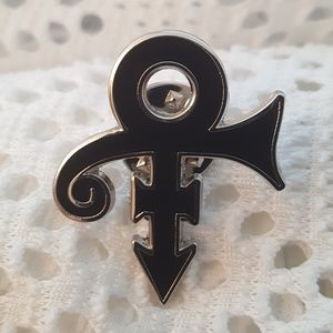 Prince Rogers Lapel Pin Black