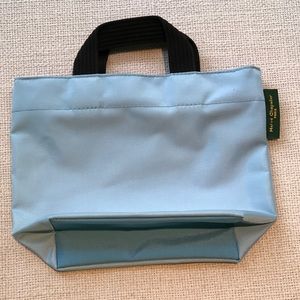 Herve Chapelier 2 tone blue canvas mini tote NEW