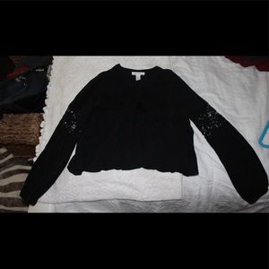 Black Crochet Blouse (Forever 21)