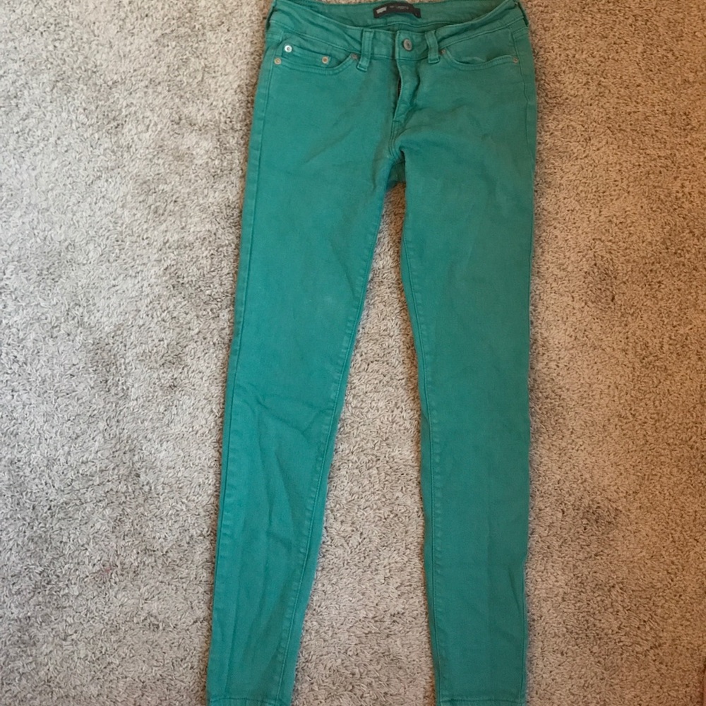 Levi Teal Skinny Jeans