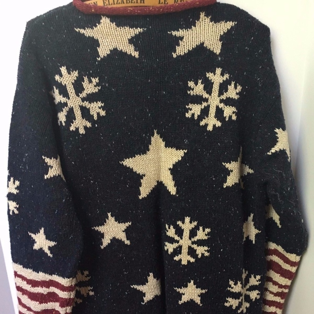 Coldwater Creek Womens Snowflake Pullover
