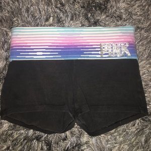 PINK YOGA SHORTS