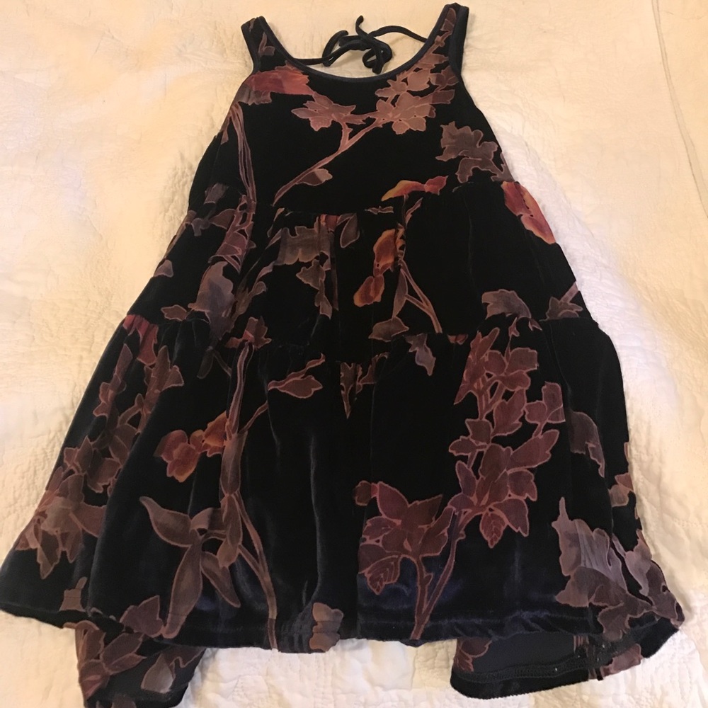 Staring at Stars (UO) Velvet + Sheer Mini-Dress