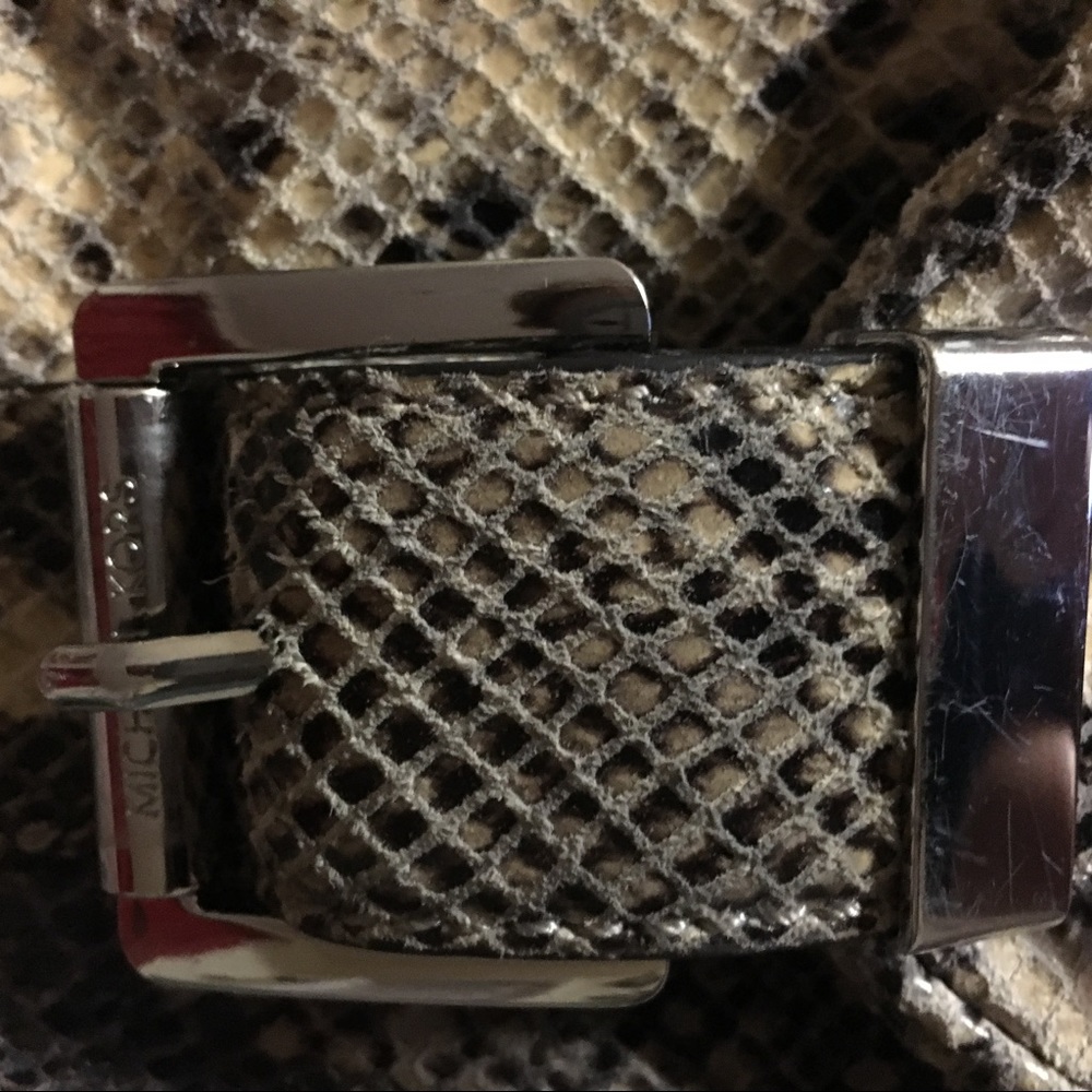 Authentic Michael Kors Leather Python Print Bag - image 8