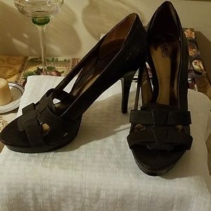 Open, High Heeled Shoes
