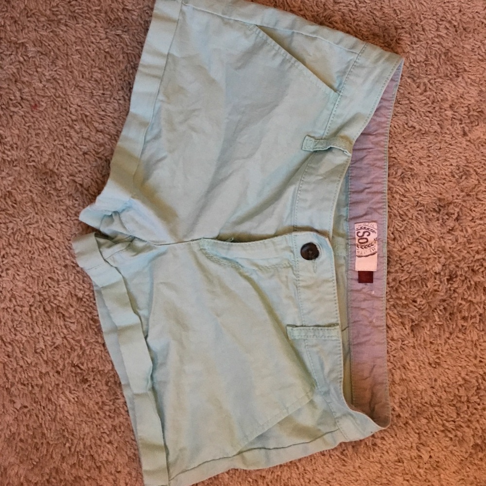 Teal shorts