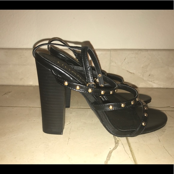 Maia black studded ankle strap heels - Picture 5 of 6