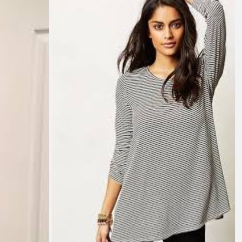 Anthropologie Puella Darcy Swing Tunic black