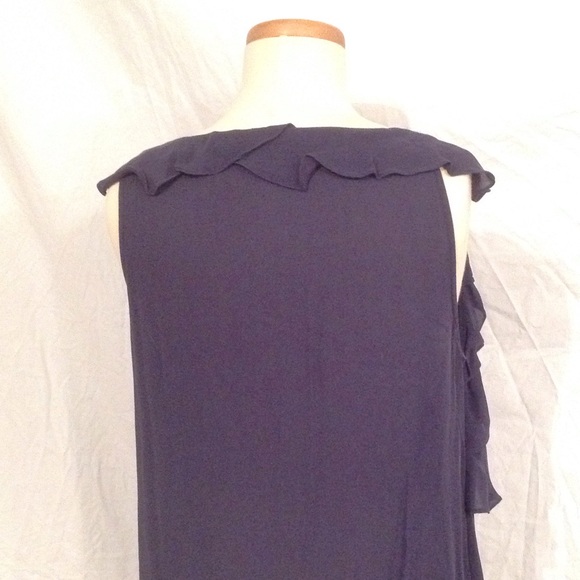 BR Ruffled Tank - Navy - Picture 3 of 5
