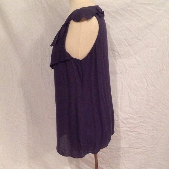 BR Ruffled Tank - Navy - Picture 4 of 5