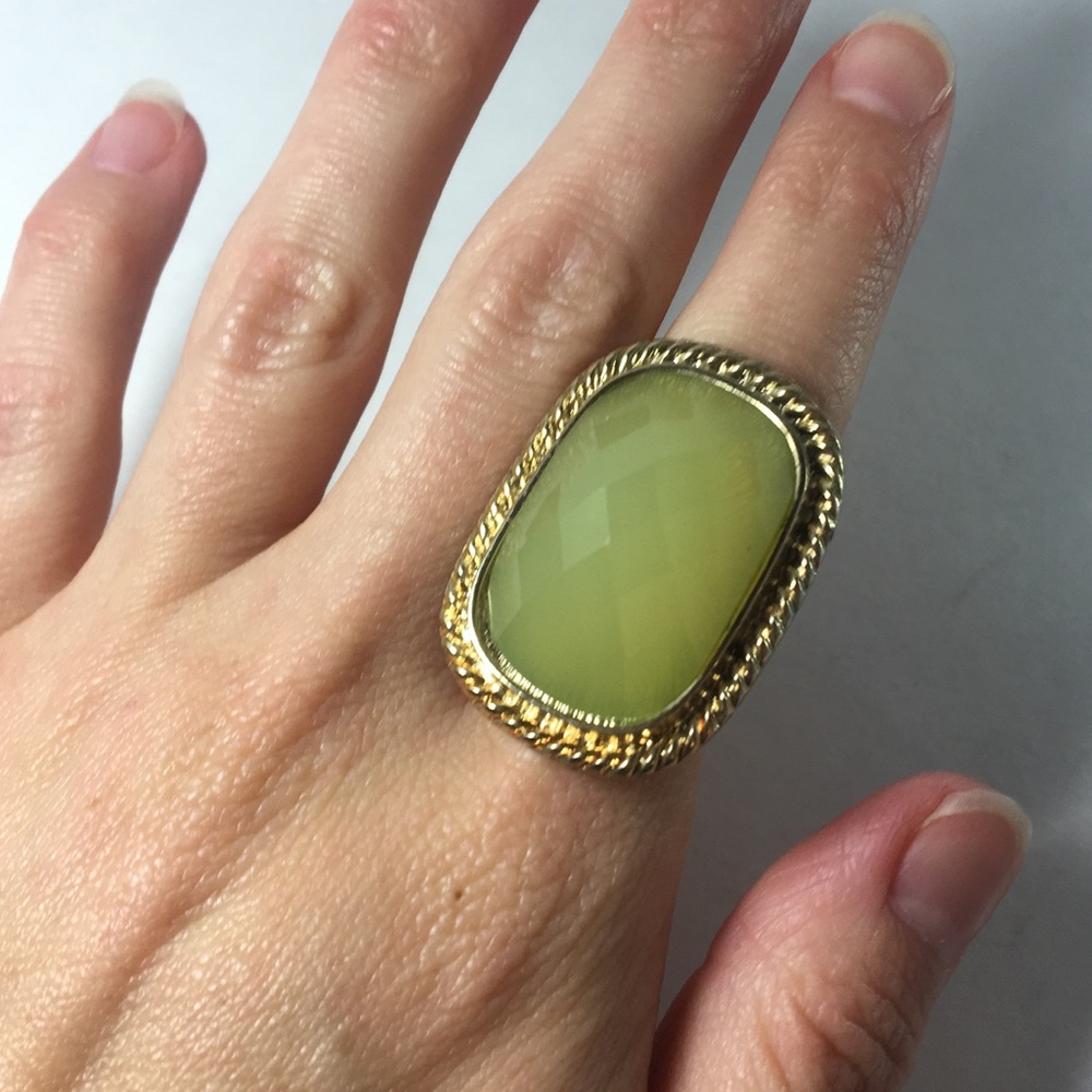 Green Gemstone Ring - image 2