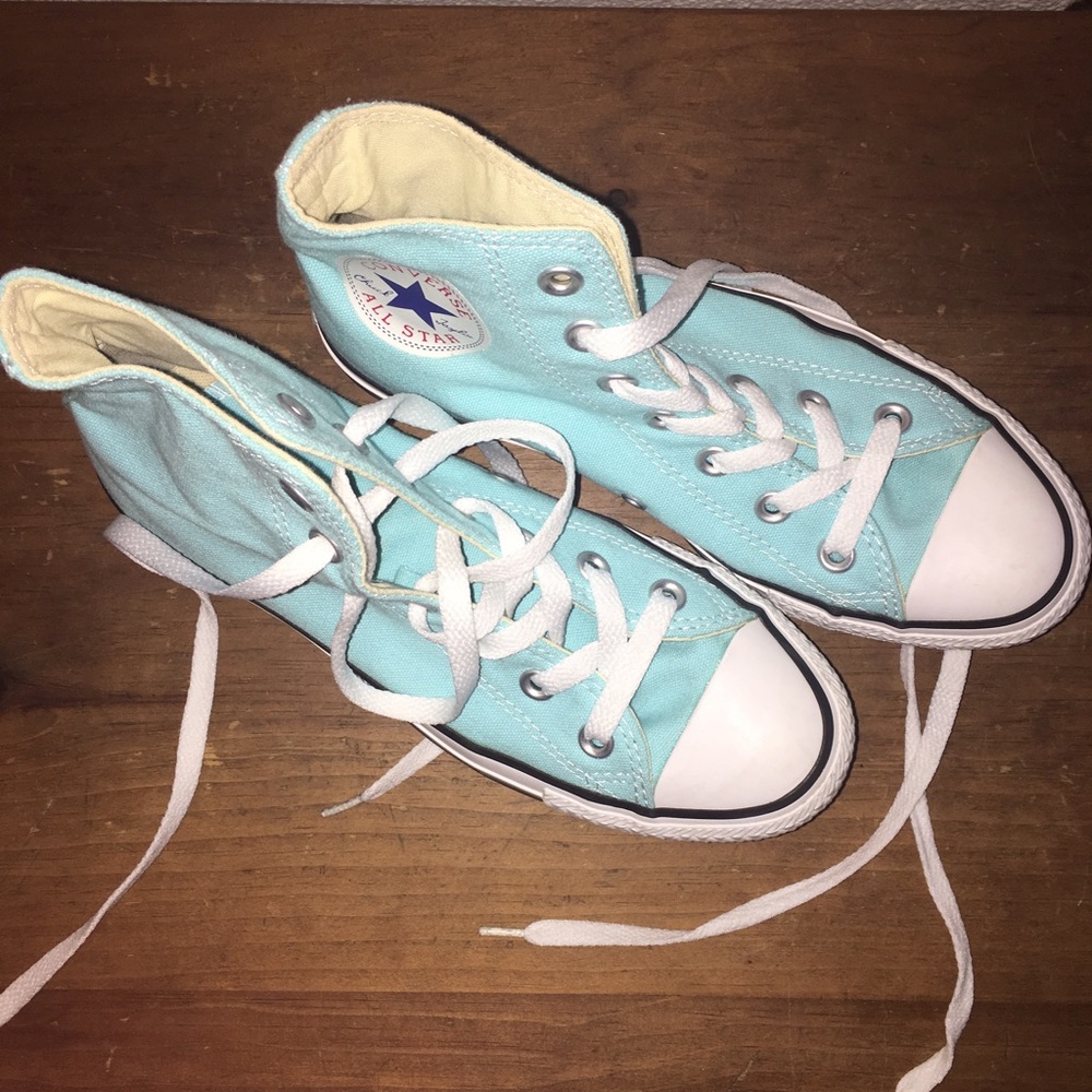 Sky Blue Hightop Converse