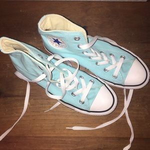 Sky Blue Hightop Converse