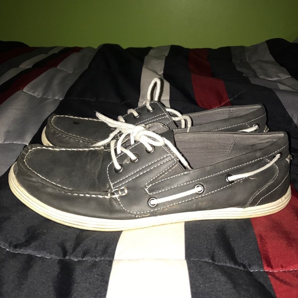 Gray Boat Shoes